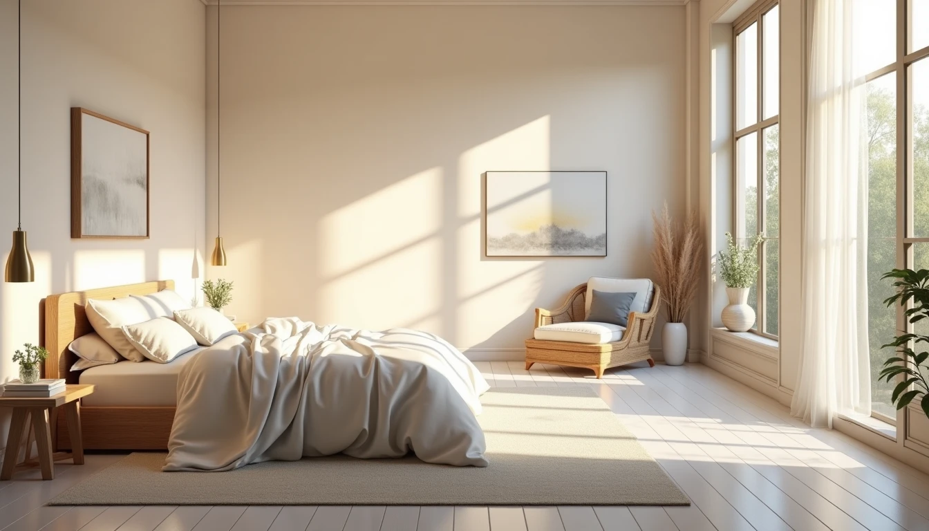 10 idées peinture chambre adulte pour agrandir l'espace